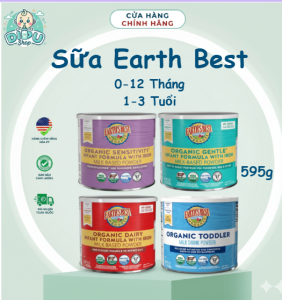 Sữa Earth’s Best Organic cho bé 0-12 tháng – hữu cơ USDA, nội địa Mỹ