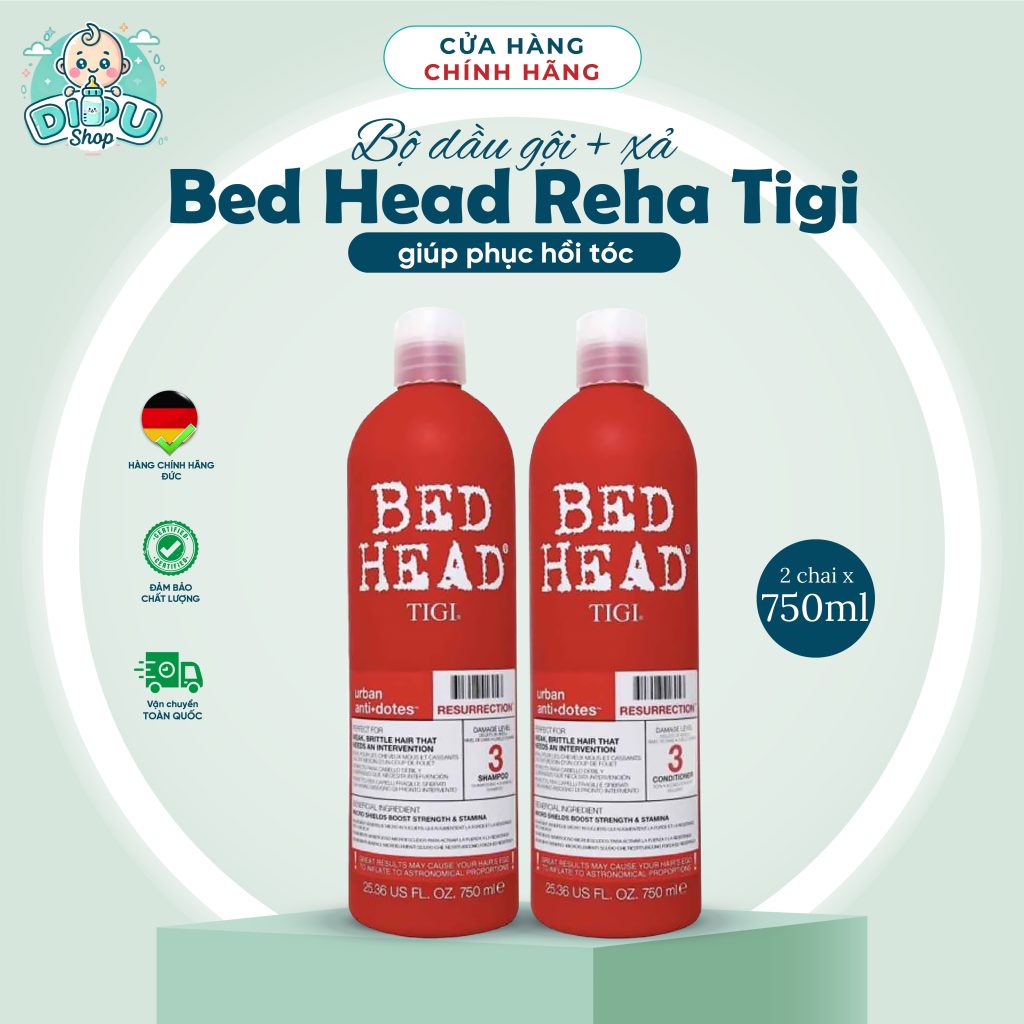 Combo dầu gội & xả phục hồi hư tổn tóc Tigi