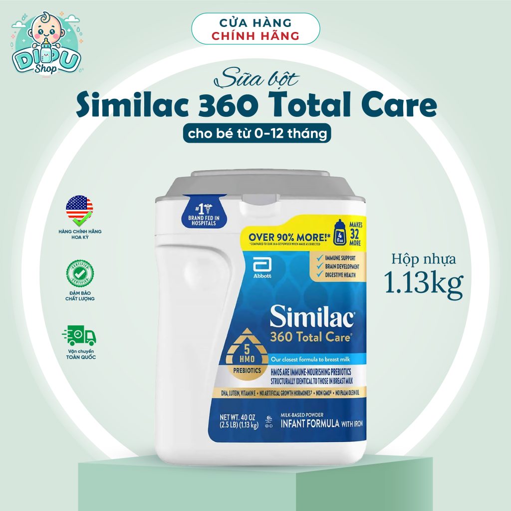 Sữa Similac 360 Total Care nhựa- 1.13 kg