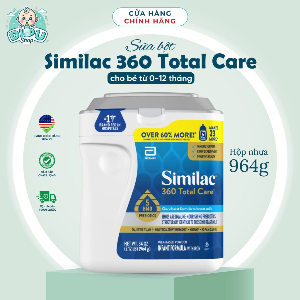 Sữa Similac 360 Total Care nhựa- 964 gr