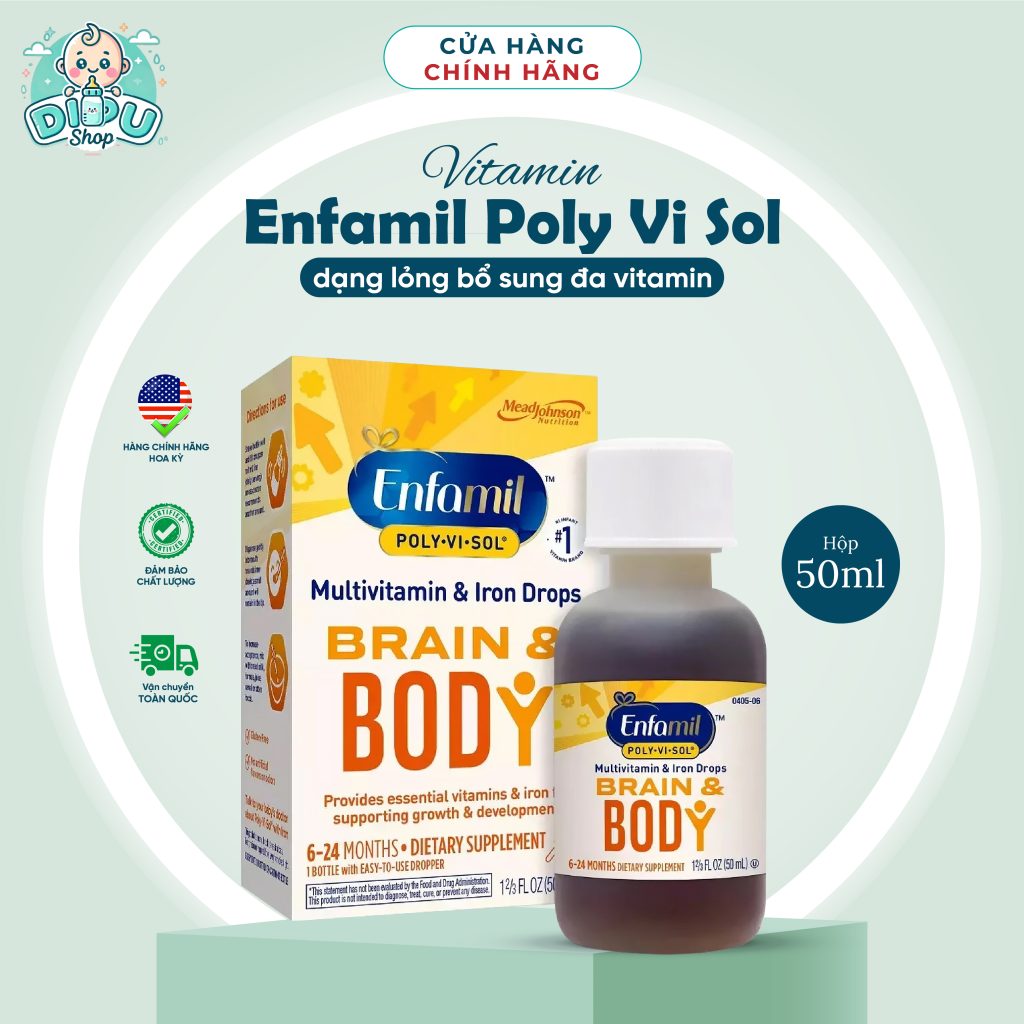 Enfamil Multivitamin & Iron Drops Brain & Body-50 ml