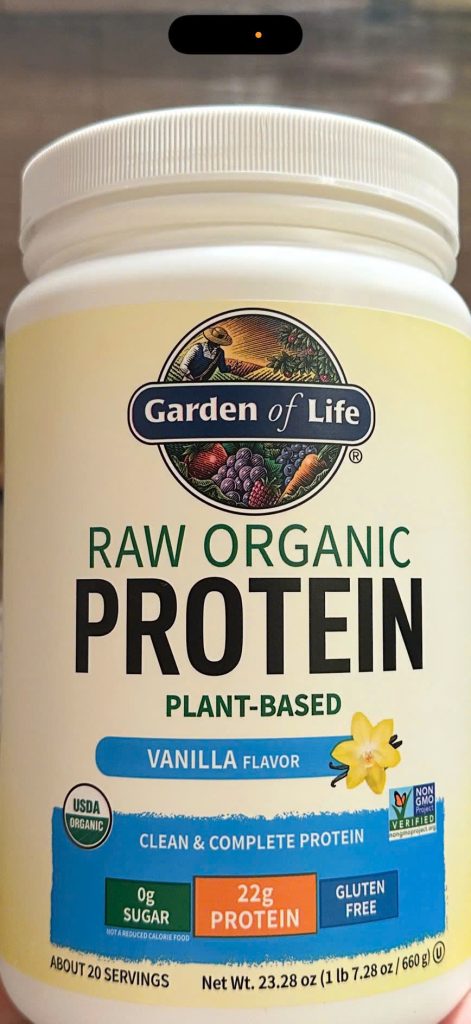 Bột Raw Organic Protein Garden of Life- 660 gr