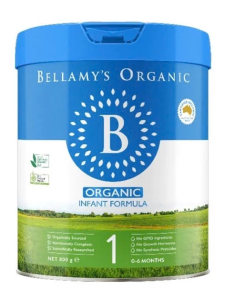 Sữa Bellamy's Organic A1 8HMO- lon 800gr Số 1-2-3 giành cho trẻ từ 0 đến 3 tuổi [hàng Úc phân phối chính hãng]