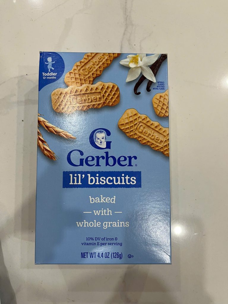 Bánh ăn dặm Gerber Lil Biscuits baked with whole grain 126g