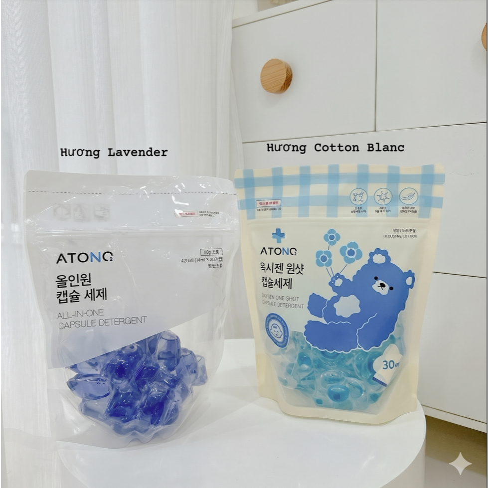 Viên giặt All in one Extra 3in1 Atono2 Hàn Quốc